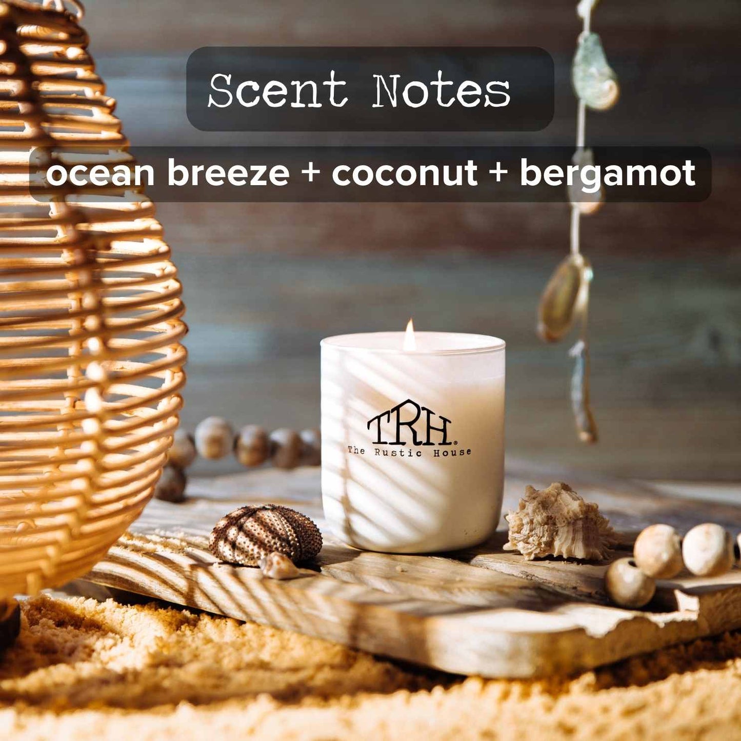 The Rustic House White at The Beach Scent Candle