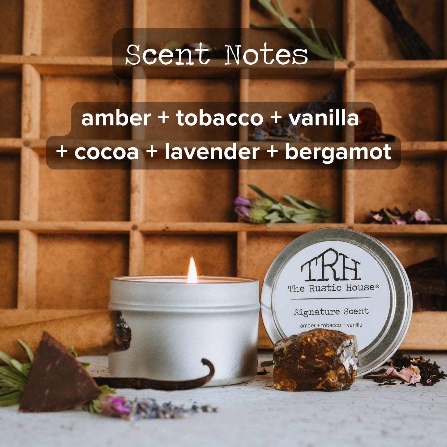 Tobacco + Vanilla Candle at The Rustic House