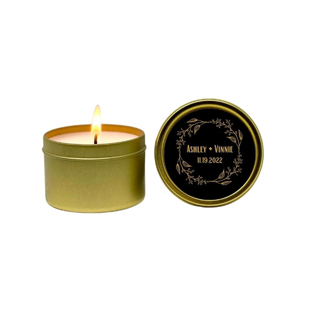 Custom Gold Candles | Order 25+ 4oz. Candles and Save!